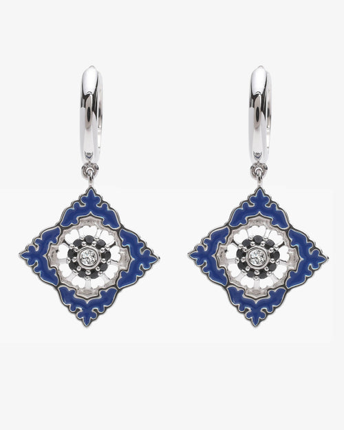 Ajrakh Bleu Earrings