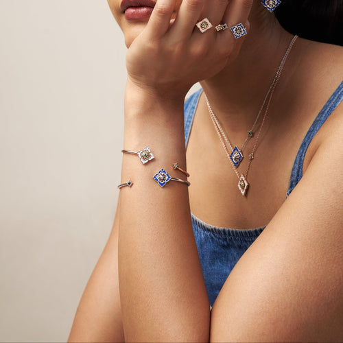 Ajrakh Bleu Bangle