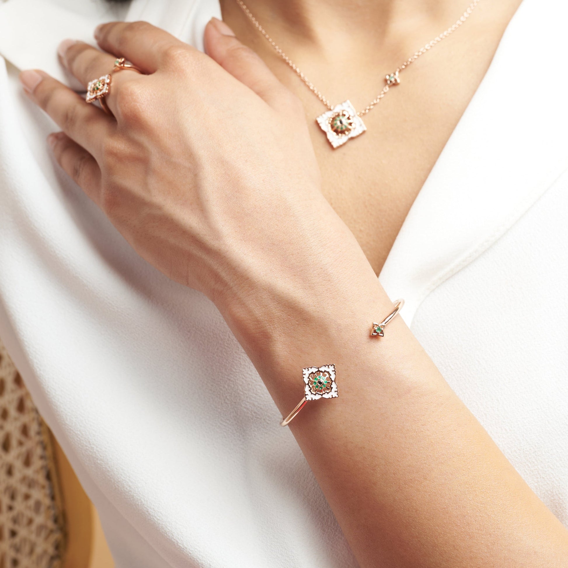 Bracelet Ajrakh Rosé