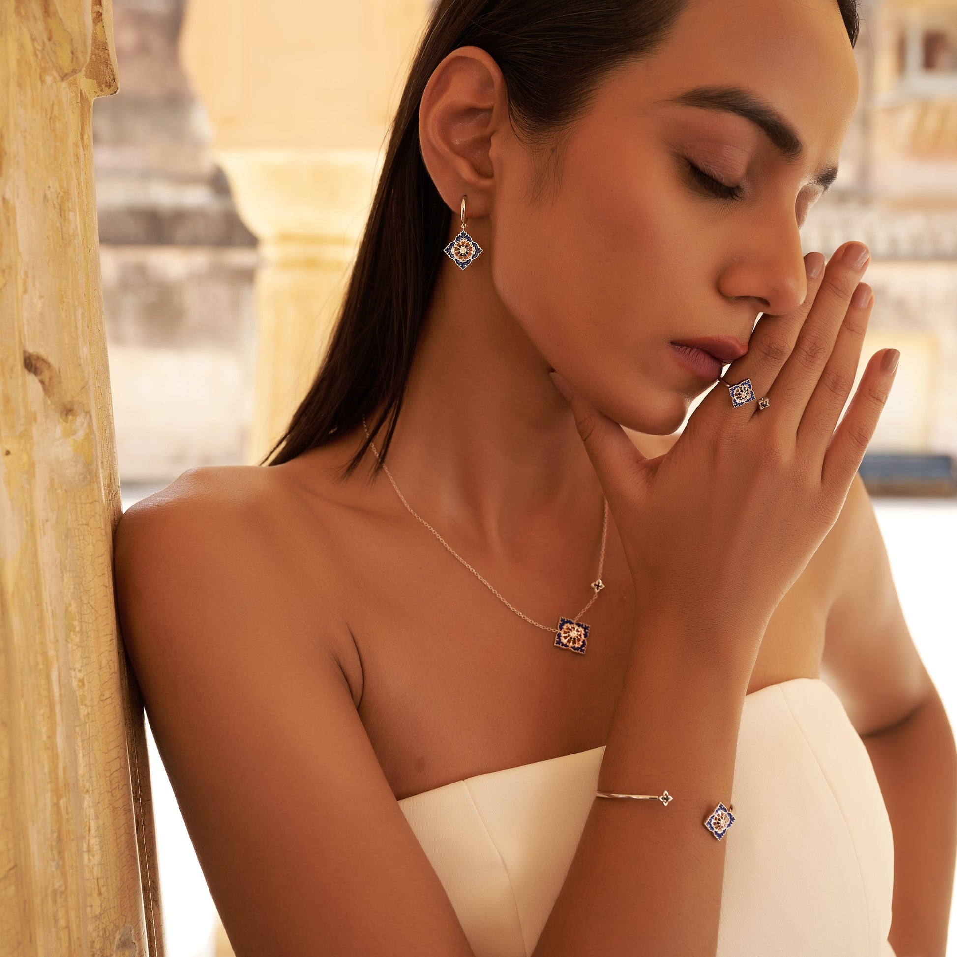 Ajrakh Bleu Bangle