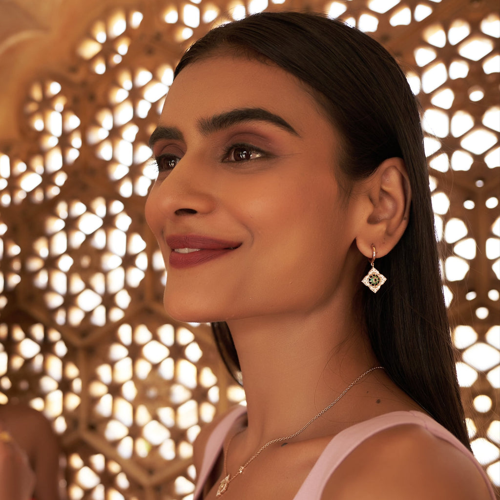 Ajrakh Rosé Earrings