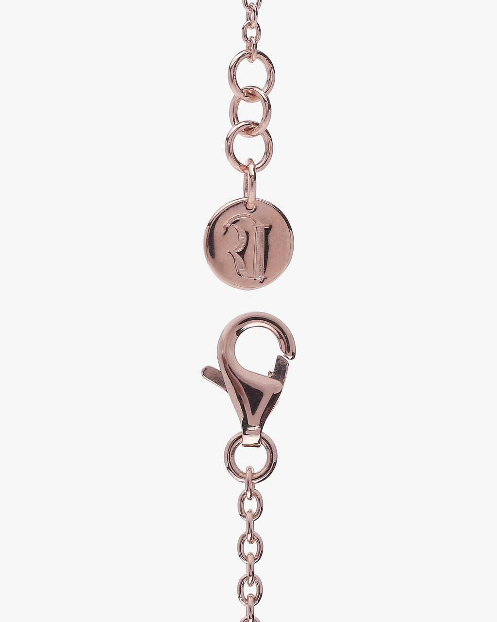 Pendentif Ajrakh Rosé en argent 925 doré or rose 18K, diamant noir naturel et émeraude naturelle – Kaari Paris